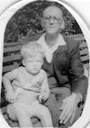 Francis Sedgemore and his grandad John Boult, back in the days when the world was black and white.